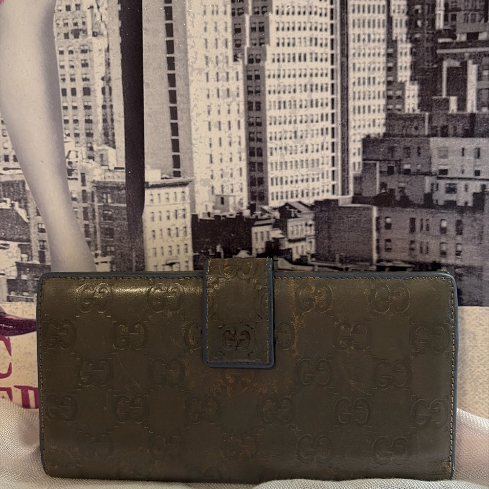 Gucci Guccissima gray leather Wallet - Picture 4 of 10